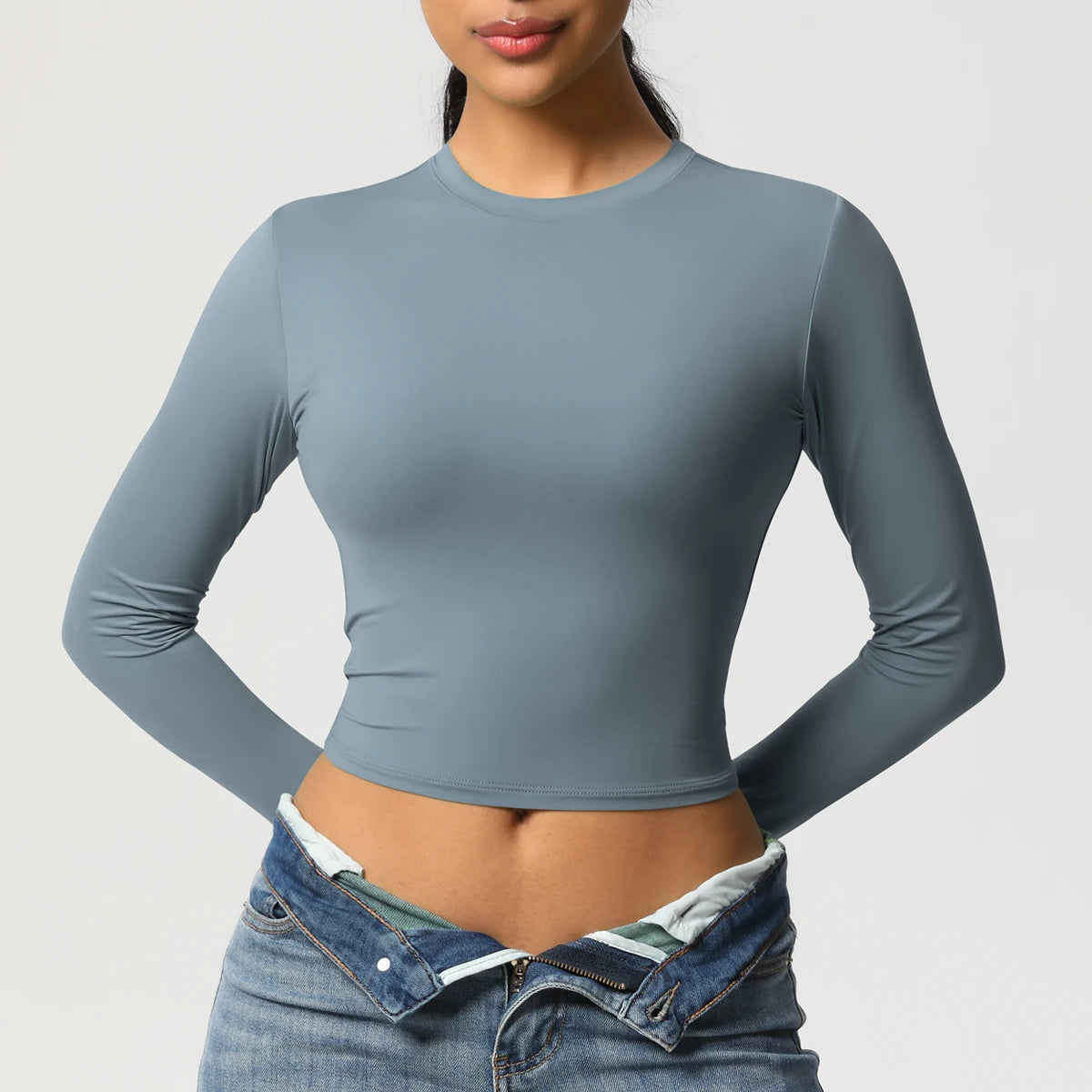 Women Long Sleeve Yoga Top