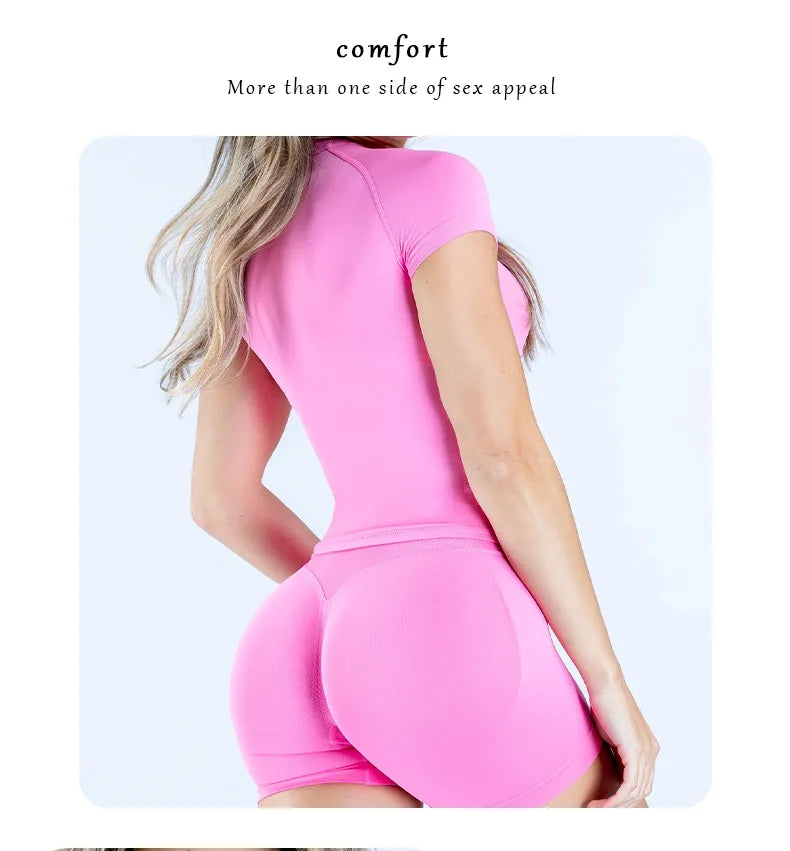 Women Seamless Gym T Shirt