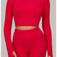 Women Long Sleeve Yoga Shirt