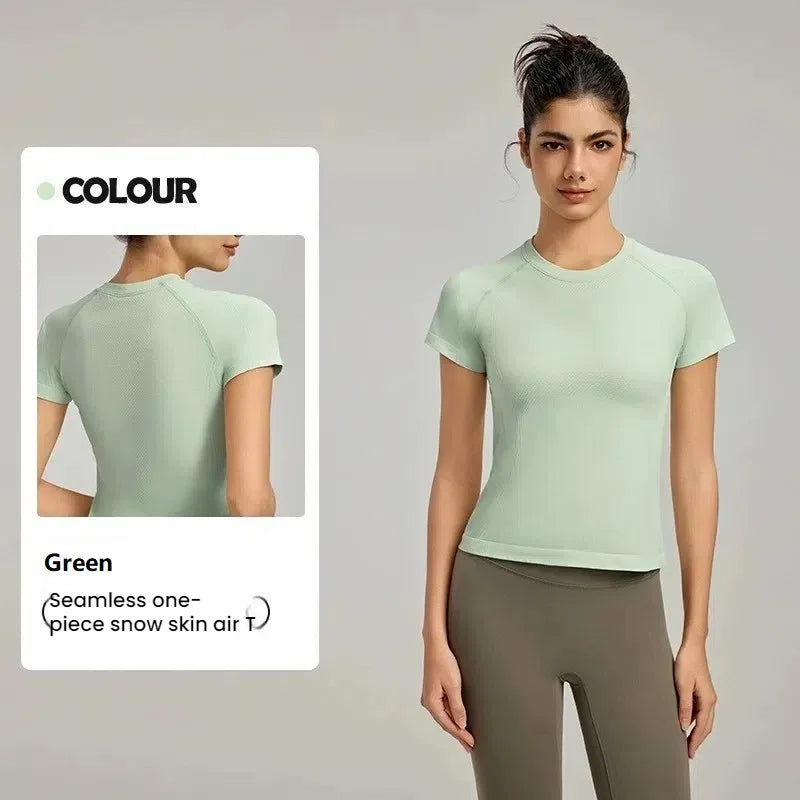 Women Seamless Sport T Shirt
