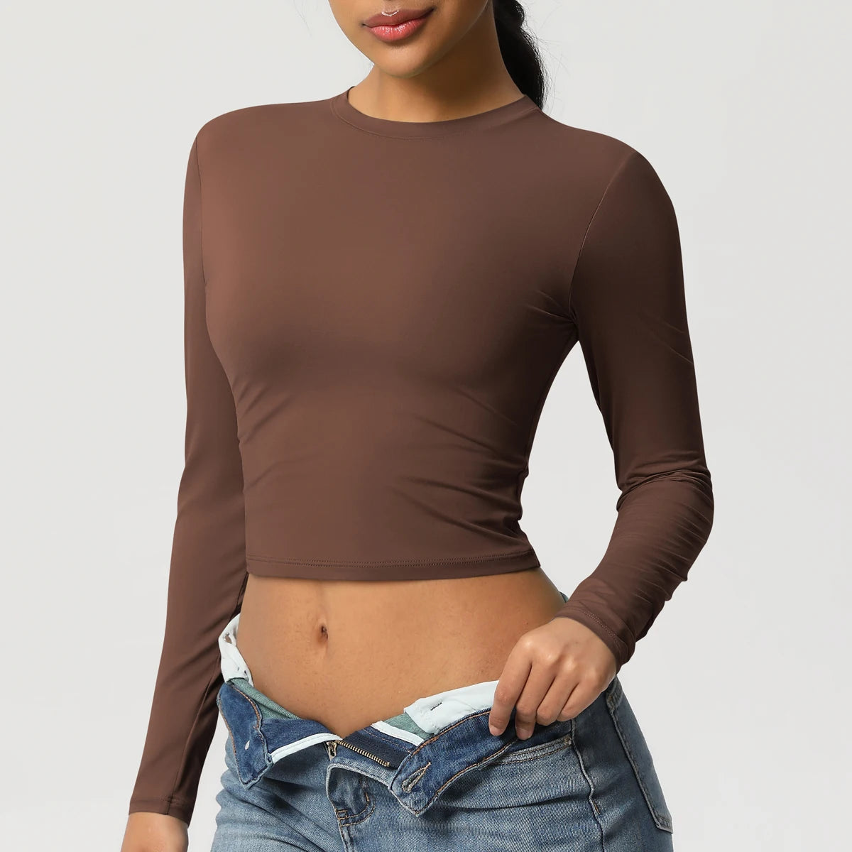 Women Long Sleeve Yoga Top