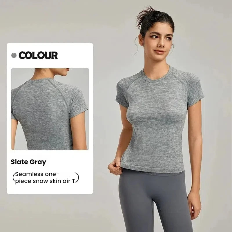 Women Seamless Sport T Shirt