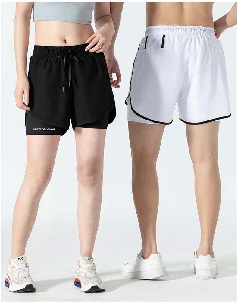 Women 2 In 1 Yoga Shorts