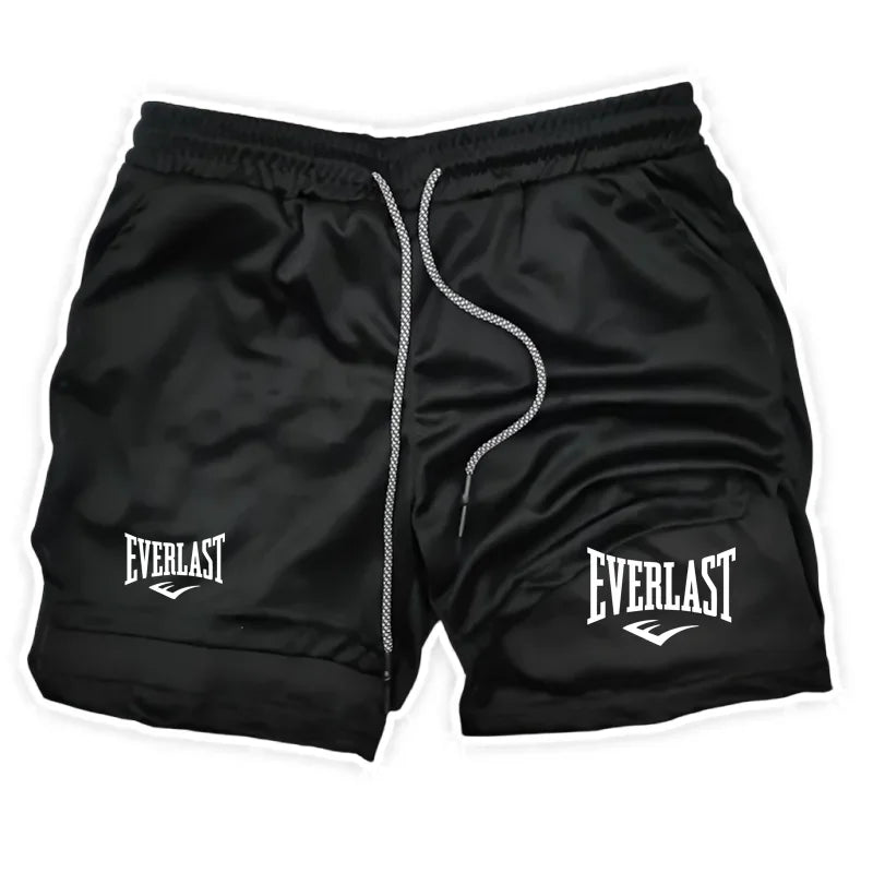 Men 2 In 1 Running Shorts
