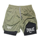 Men 2 In 1 Running Shorts