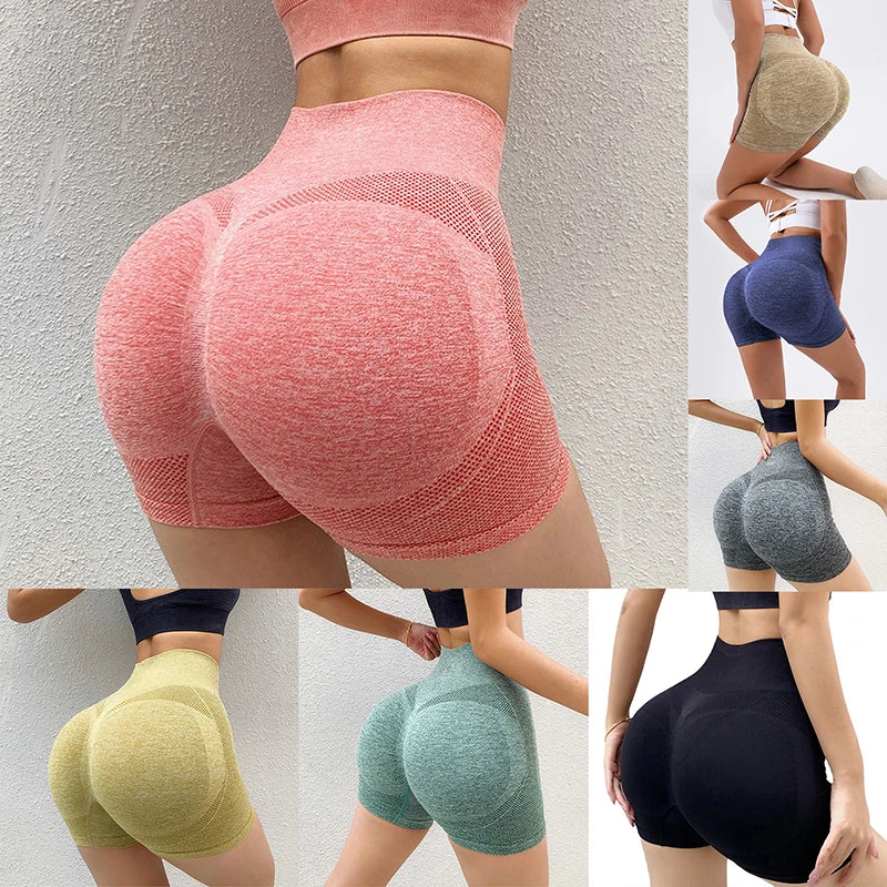 Women High Waist Sport Shorts