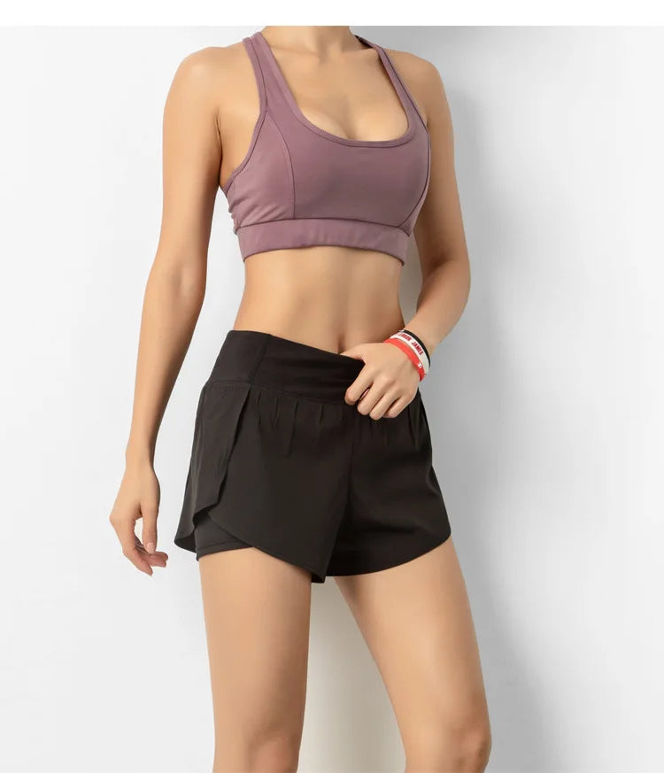 Women Double Layer Shorts
