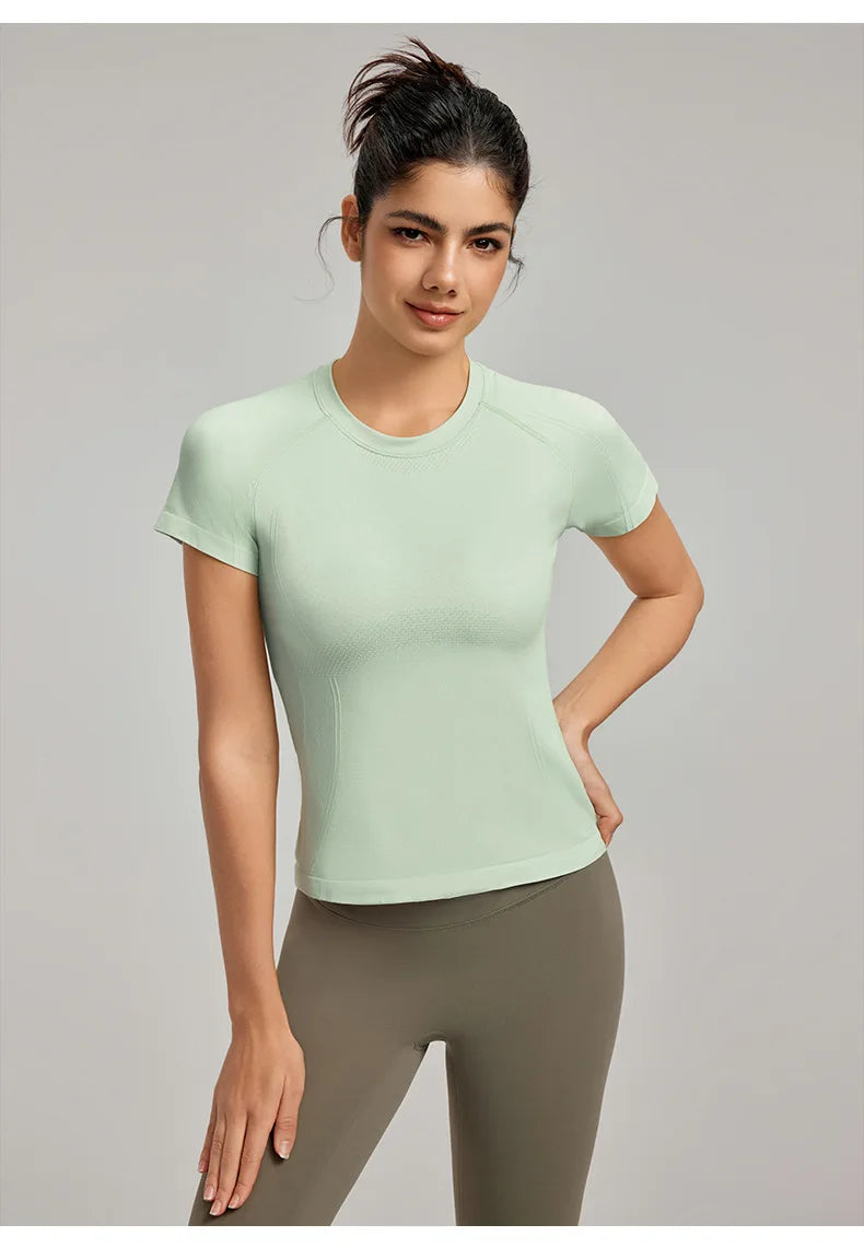 Women Seamless Sport T Shirt