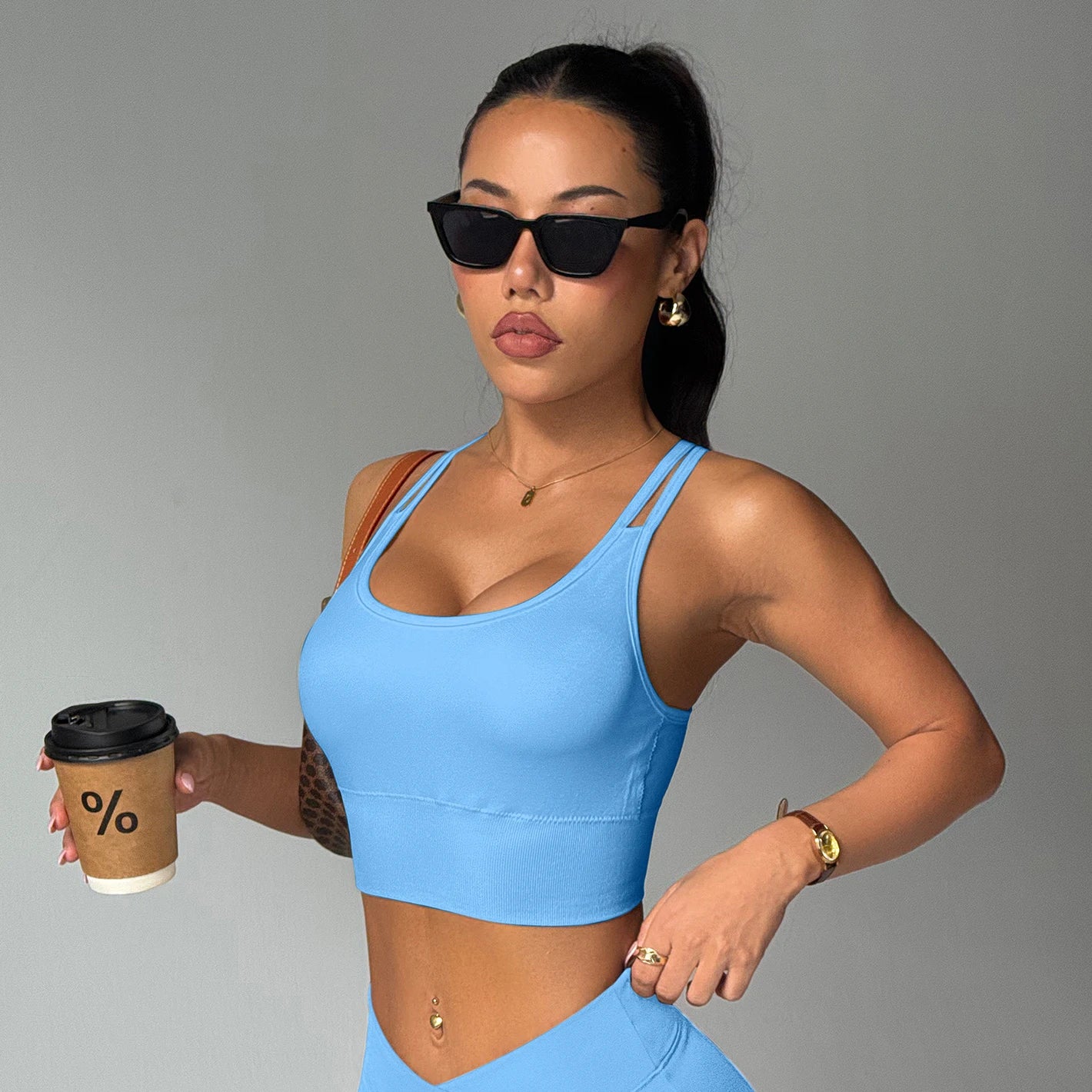 Women Cross Back Sports Bra
