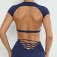 Women Backless Sports Top