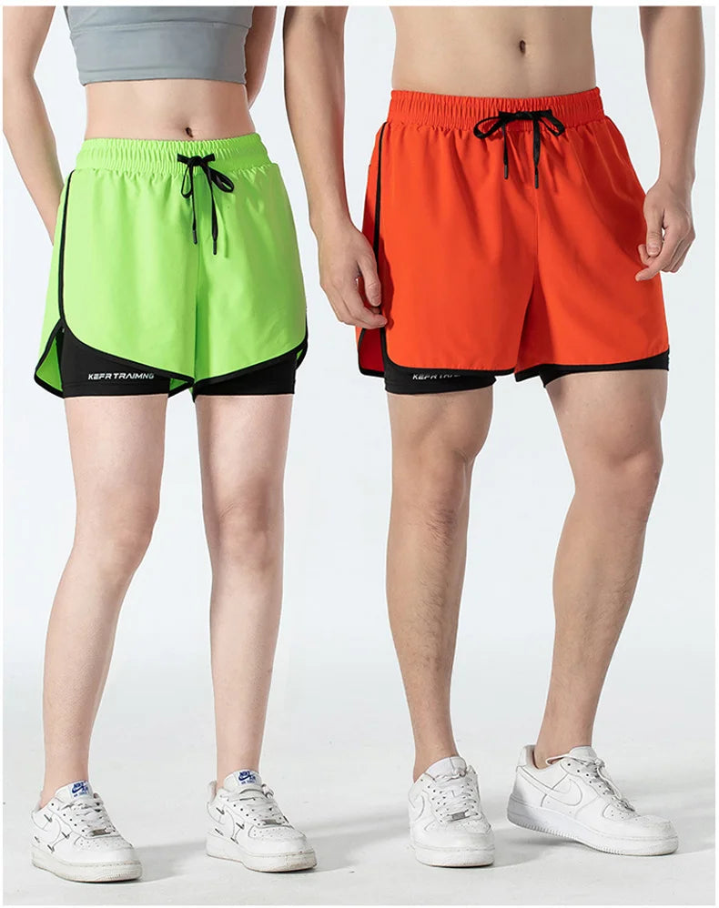 Women 2 In 1 Yoga Shorts