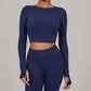 Women Long Sleeve Yoga Shirt
