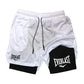 Men 2 In 1 Running Shorts