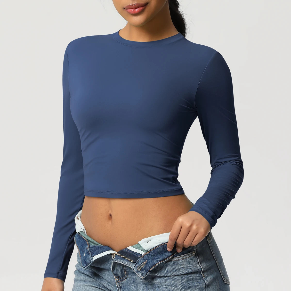 Women Long Sleeve Yoga Top