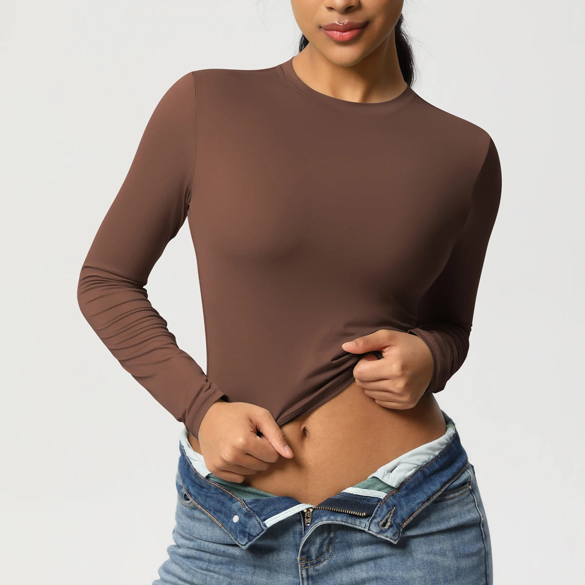 Women Long Sleeve Yoga Top