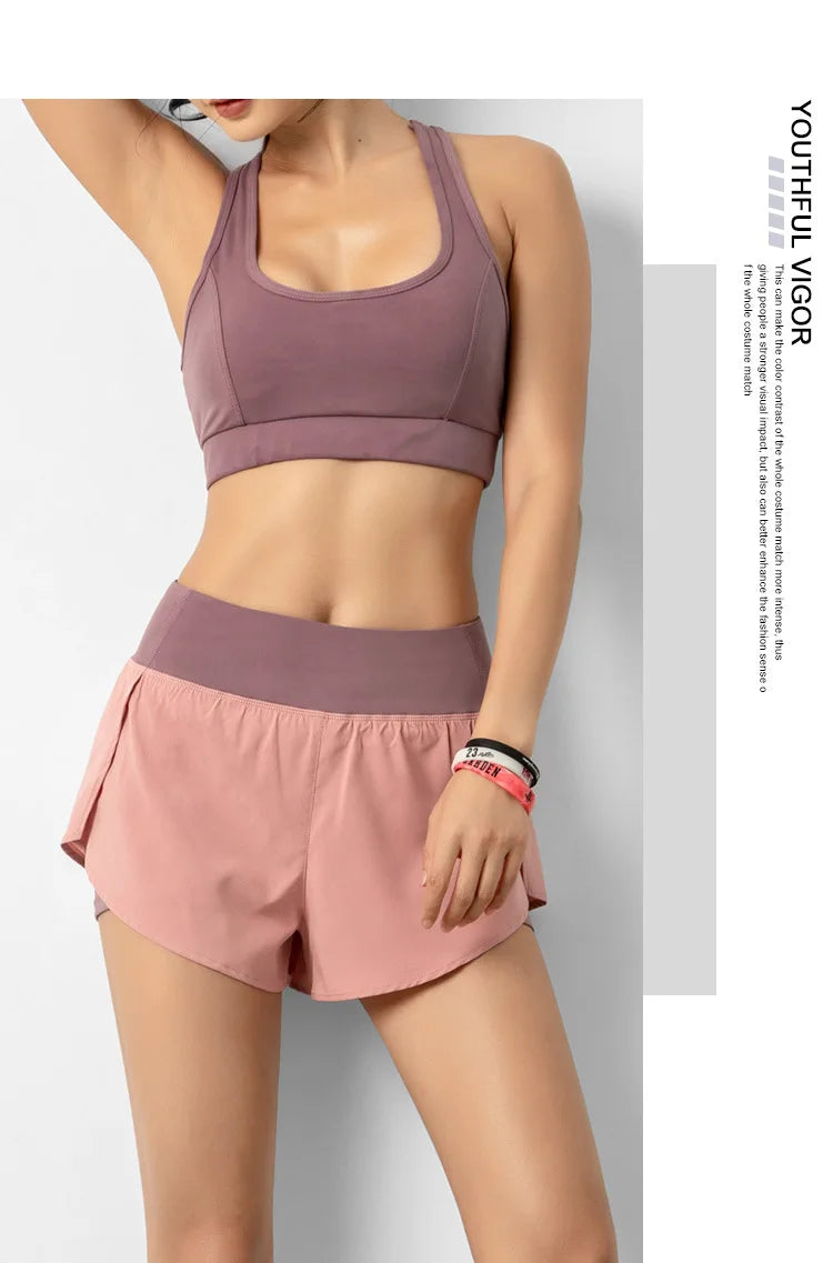 Women Double Layer Shorts