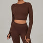 Women Long Sleeve Yoga Shirt