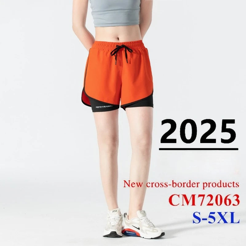 Women 2 In 1 Yoga Shorts