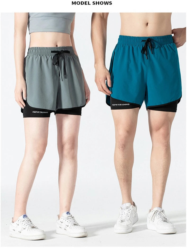 Women 2 In 1 Yoga Shorts