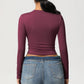 Women Long Sleeve Yoga Top