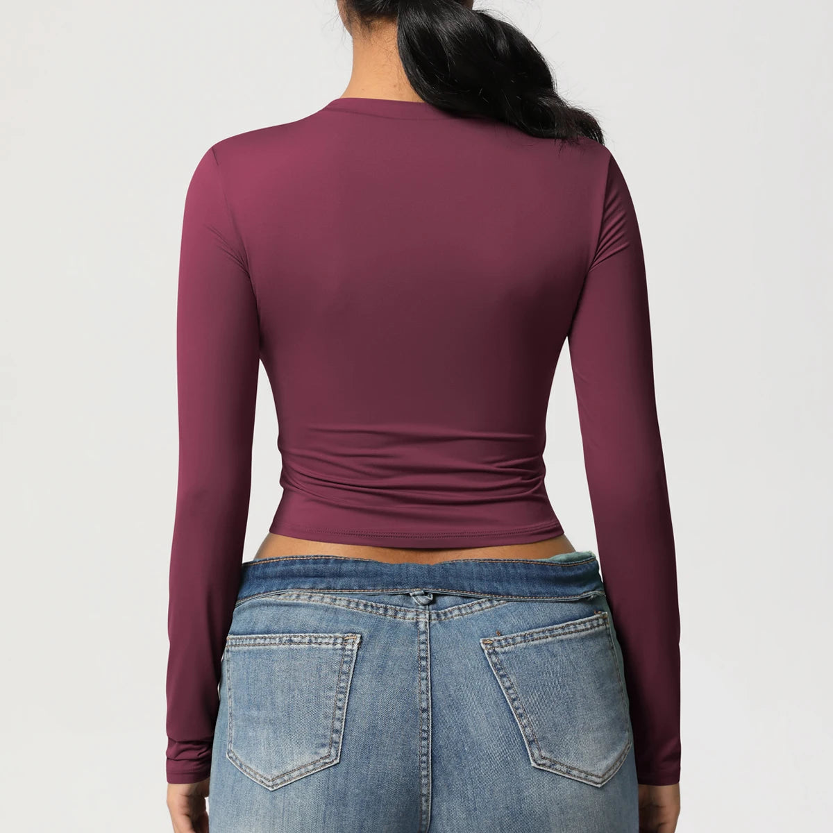 Women Long Sleeve Yoga Top