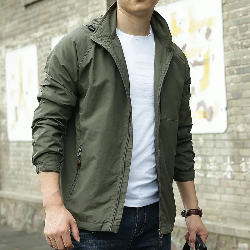 Men Waterproof Windbreaker Jacket