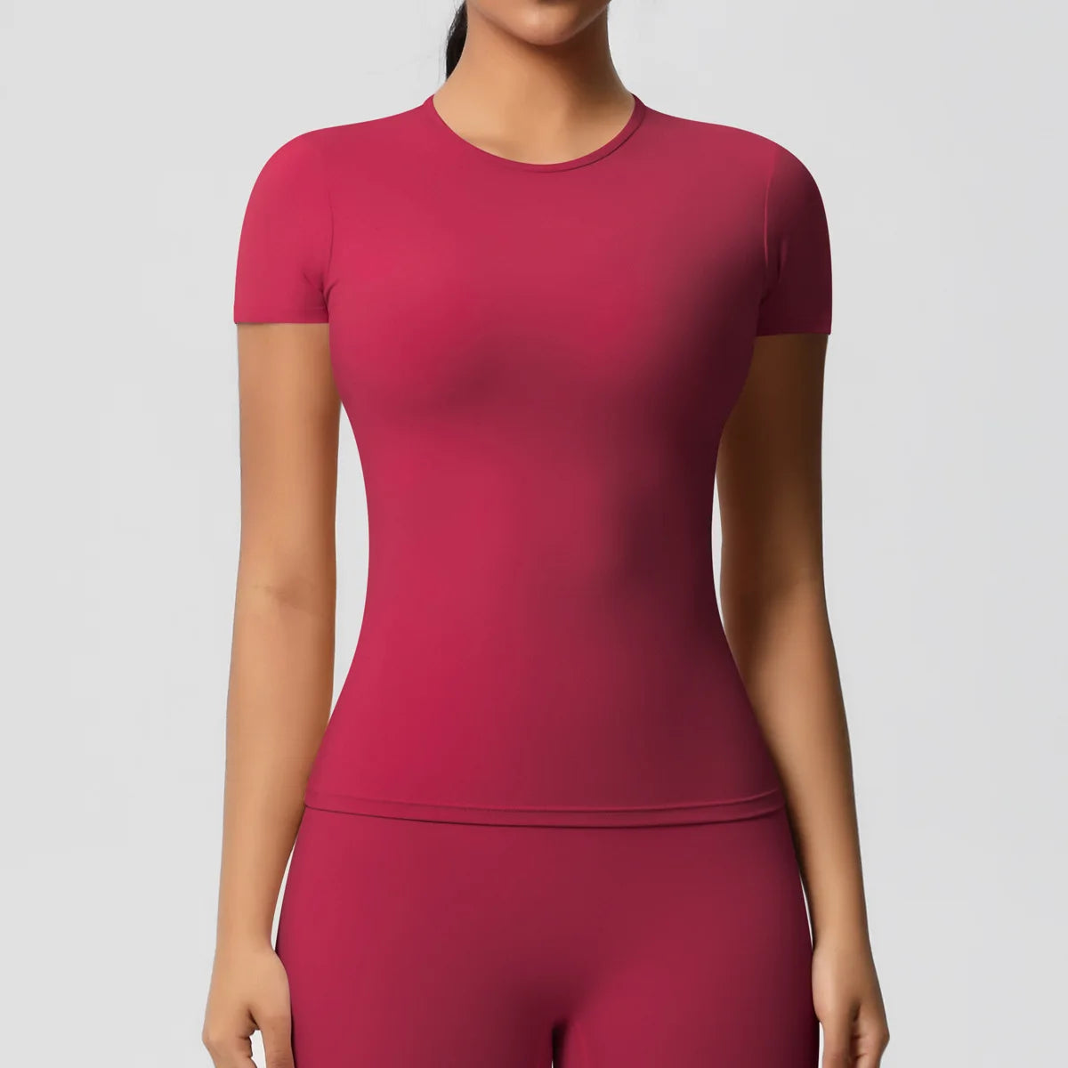 Women Short Sleeve Yoga Tee