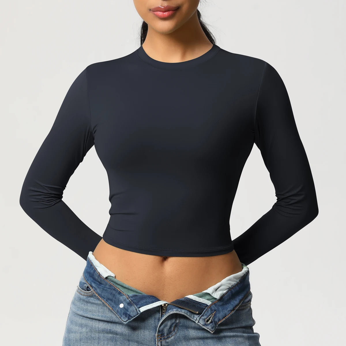 Women Long Sleeve Yoga Top