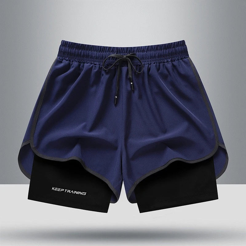 Women 2 In 1 Yoga Shorts