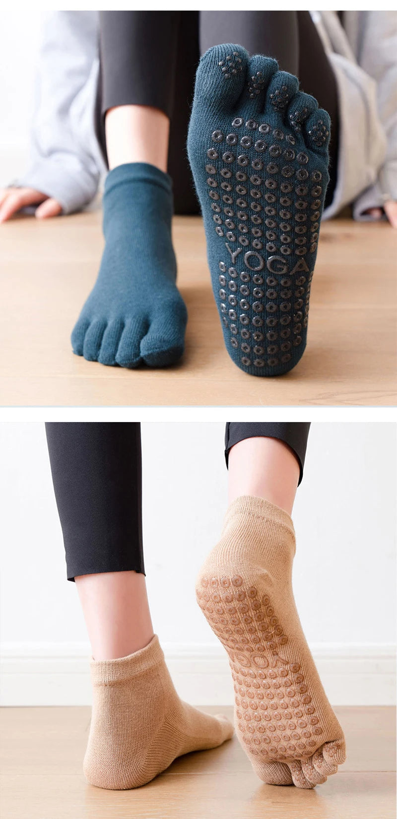 Five Toe Yoga Socks