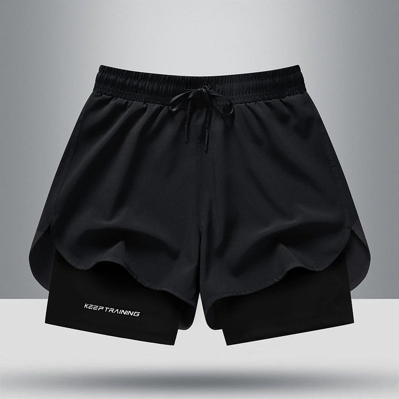 Women 2 In 1 Yoga Shorts
