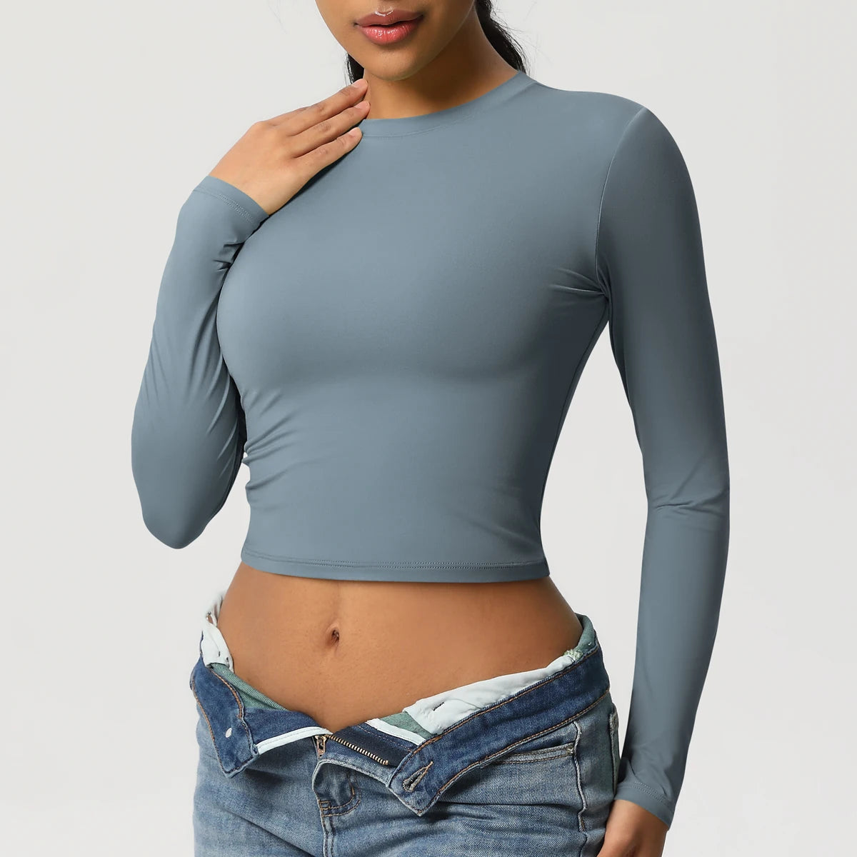 Women Long Sleeve Yoga Top