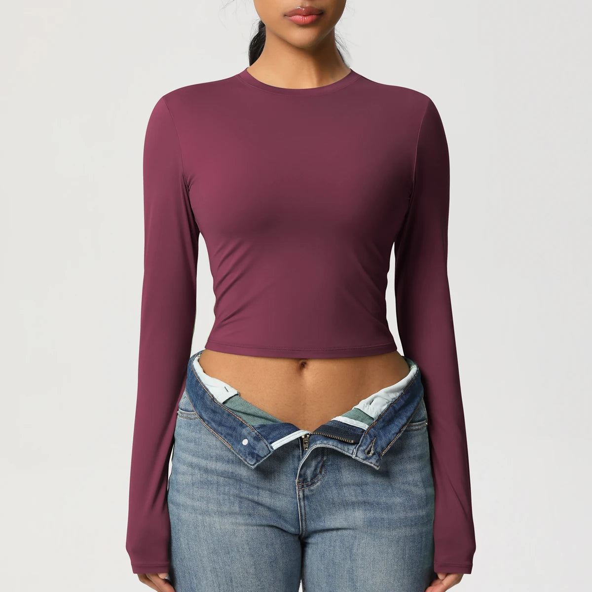 Women Long Sleeve Yoga Top