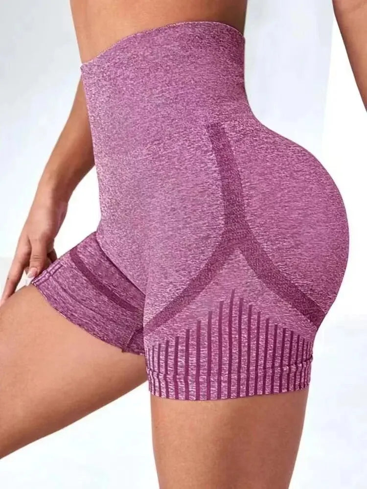 Women High Waist Yoga Shorts