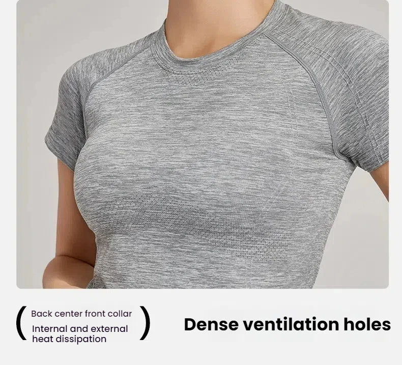 Women Seamless Sport T Shirt