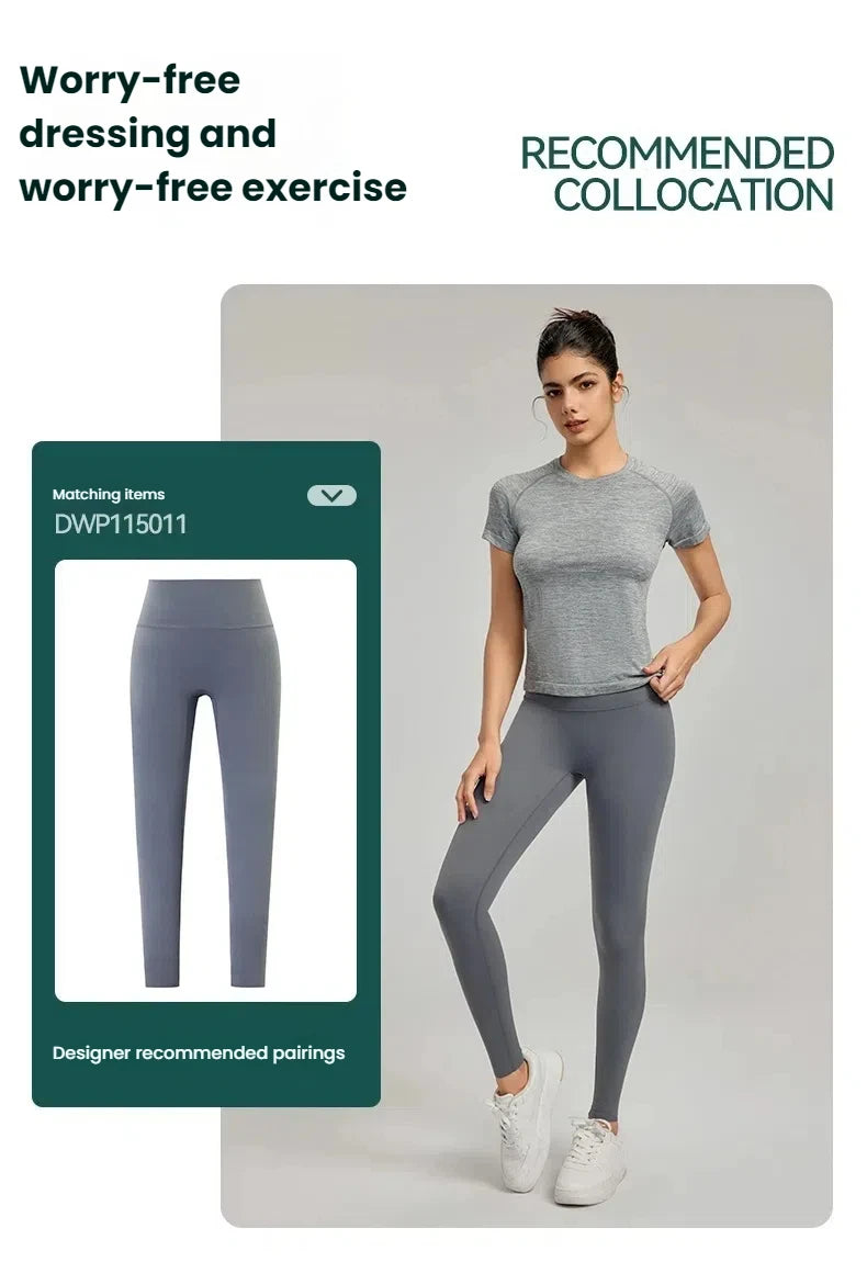 Women Seamless Sport T Shirt