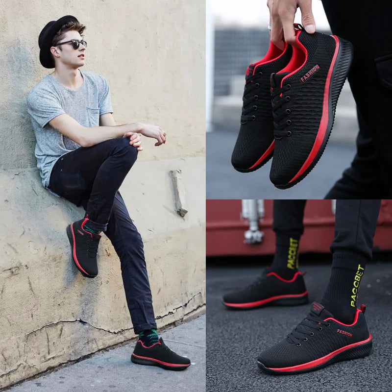 Men Knit Running Sneakers