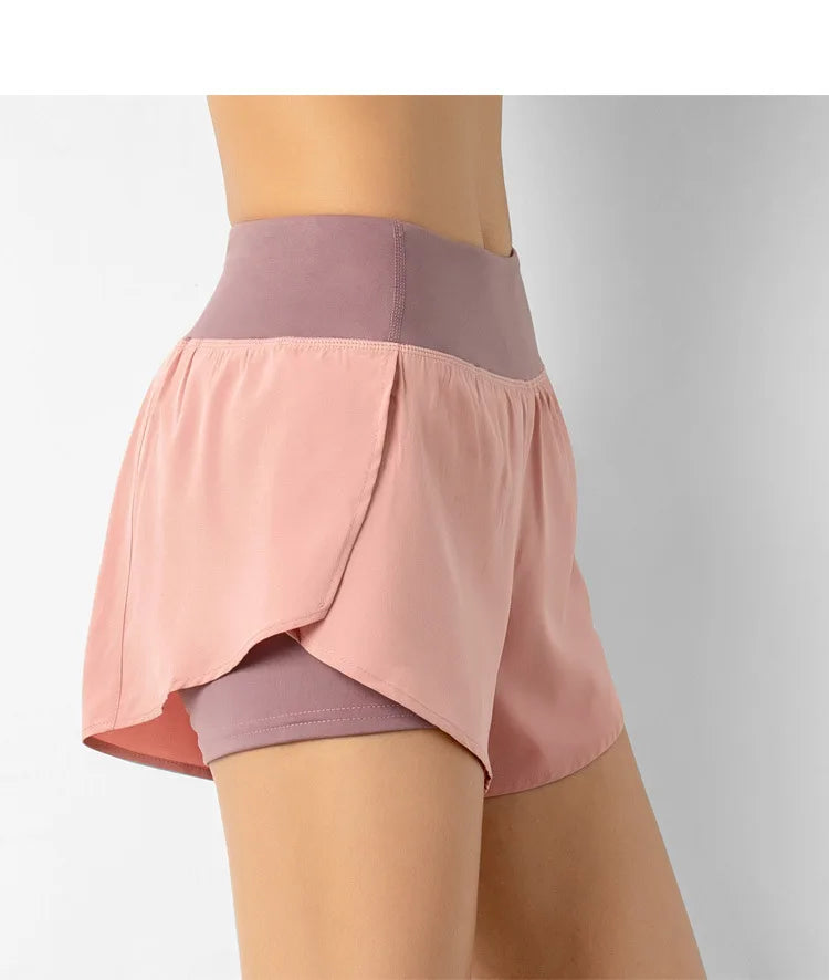 Women Double Layer Shorts
