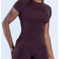 Women Seamless Gym T Shirt