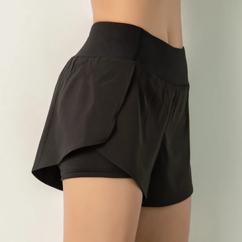 Women Double Layer Shorts