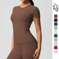 Women Short Sleeve Yoga Tee