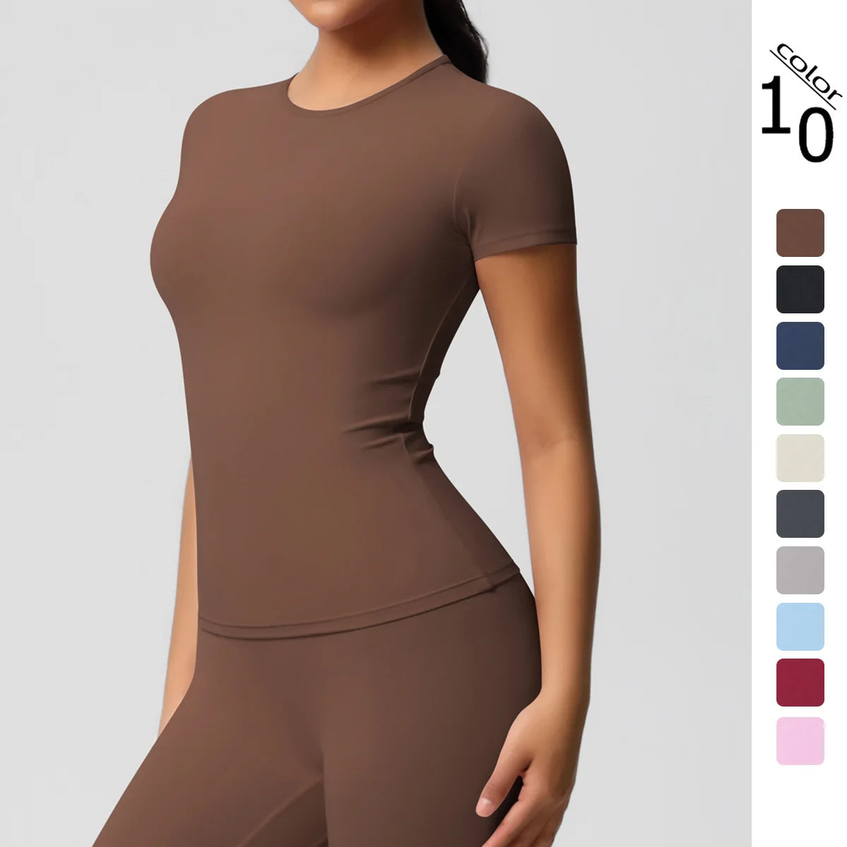 Women Short Sleeve Yoga Tee