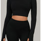 Women Long Sleeve Yoga Shirt