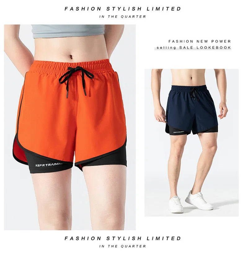 Women 2 In 1 Yoga Shorts