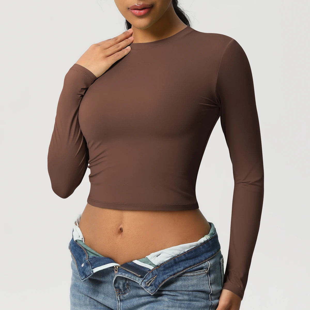 Women Long Sleeve Yoga Top