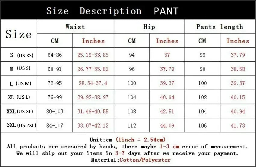 Unisex Printed Sport Pants