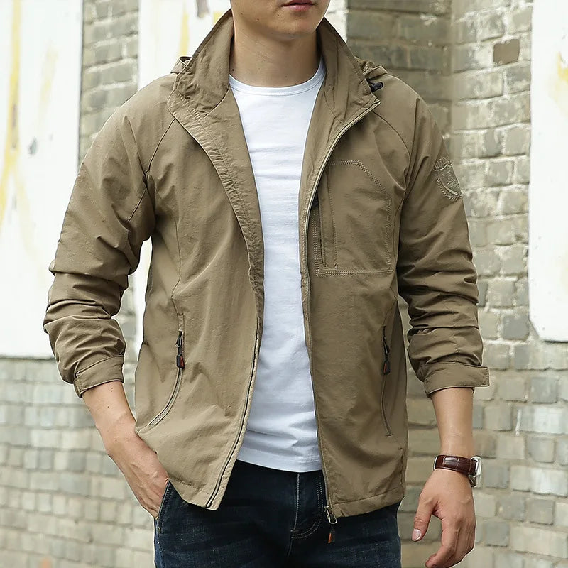 Men Waterproof Windbreaker Jacket