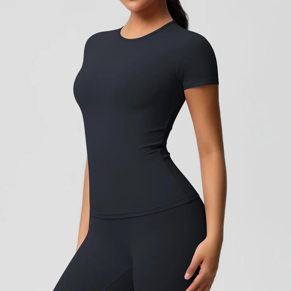Women Short Sleeve Yoga Tee