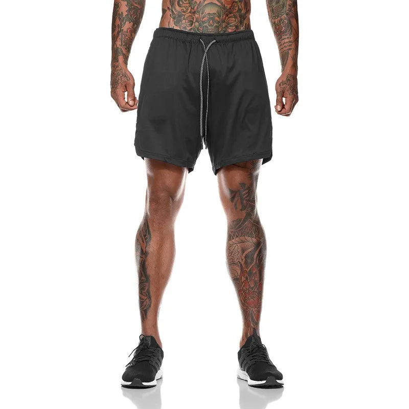 Men Double Layer Shorts