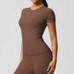 Women Short Sleeve Yoga Tee